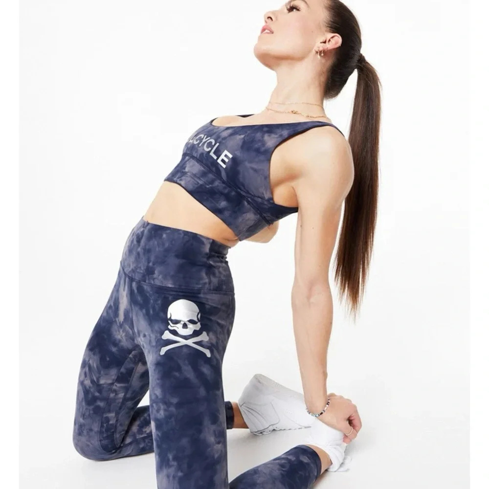 Lululemon x SoulCycle Align Blue Diamond Dye Leggings Size 6 Collaboration